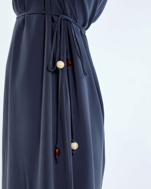 SIXDO G-Navy Khaki Loose Dress